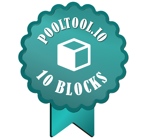 AnFra's PoolTool.io 10th block award