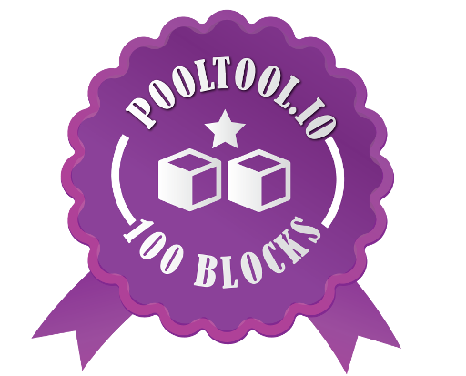 AnFra's PoolTool.io 100th block award